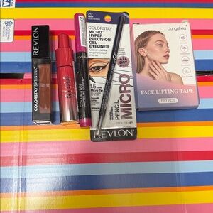 5 Pcs Revlon Liquid Lipsticks and Lip Oil Bundle Eyeliner Face Lift